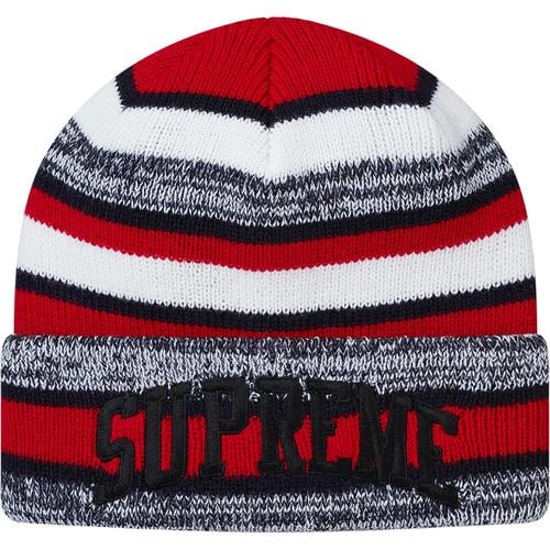 Supreme Heather Stripe Beanie (FW17) - $32