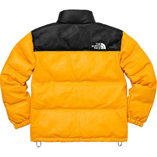 The North Face Leather Nuptse Jacket - fall winter 2017 - Supreme