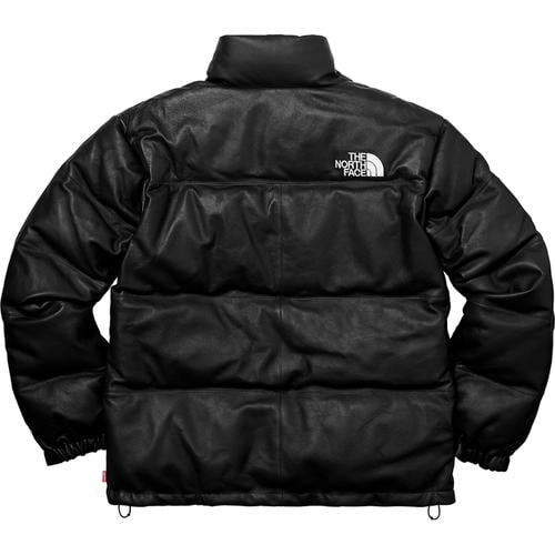 Details on Supreme The North Face Leather Nuptse Jacket None from fall winter
                                                    2017 (Price is $1098)