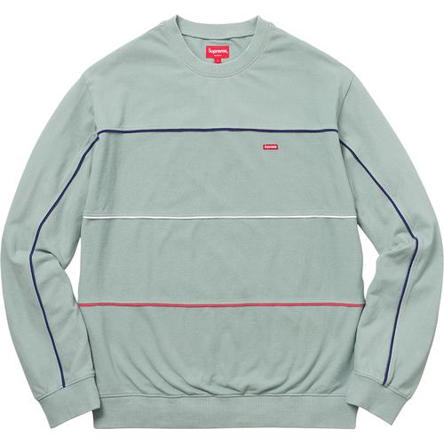 Supreme Multicolor Piping Pique Crewneck (FW17) - $110