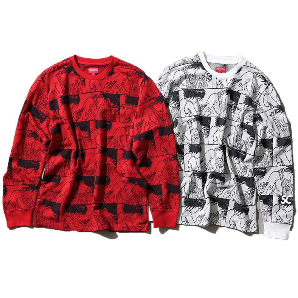 supreme akira Jacquard Long Sleeve Top-