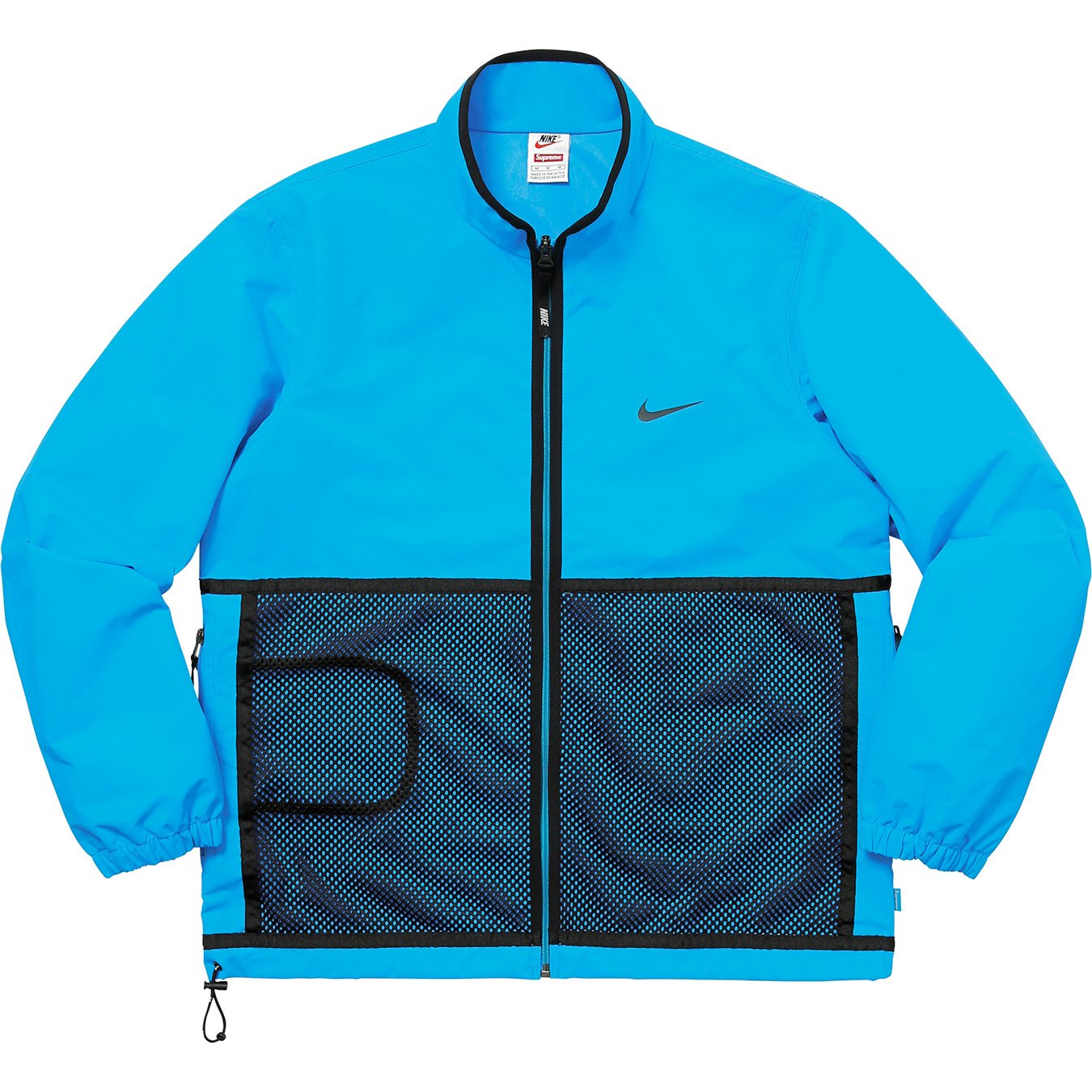 supreme nike trail running jacket black