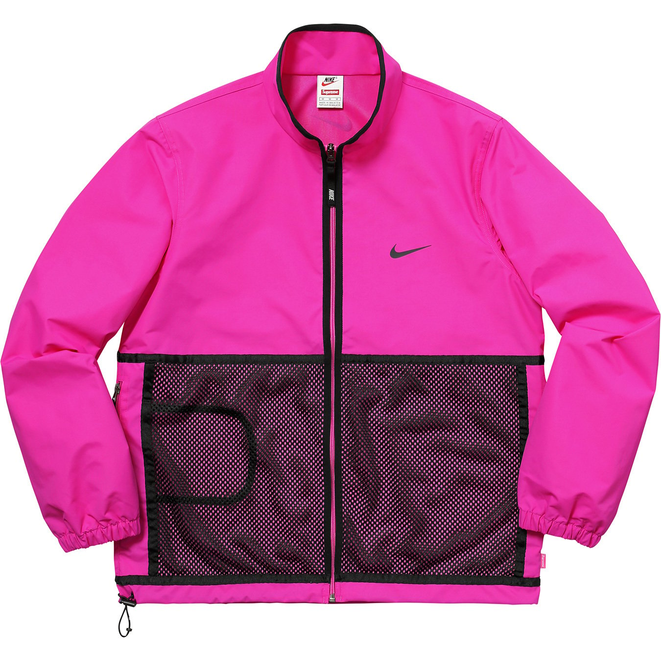 supreme nike trail running jacket black