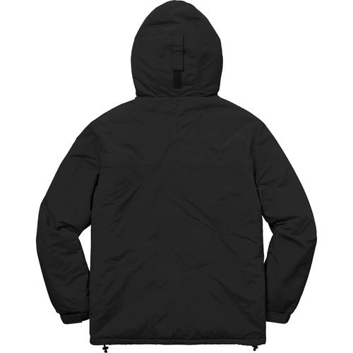 Details on Hooded Logo Half Zip Pullover None from fall winter 2017 (Price is $188)