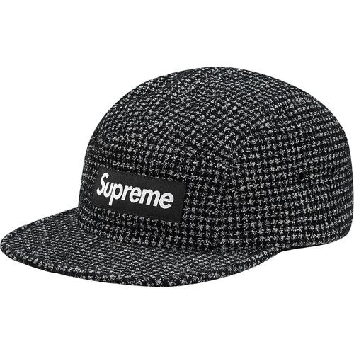 Supreme Bouclé Houndstooth Camp Cap (FW17) - $48