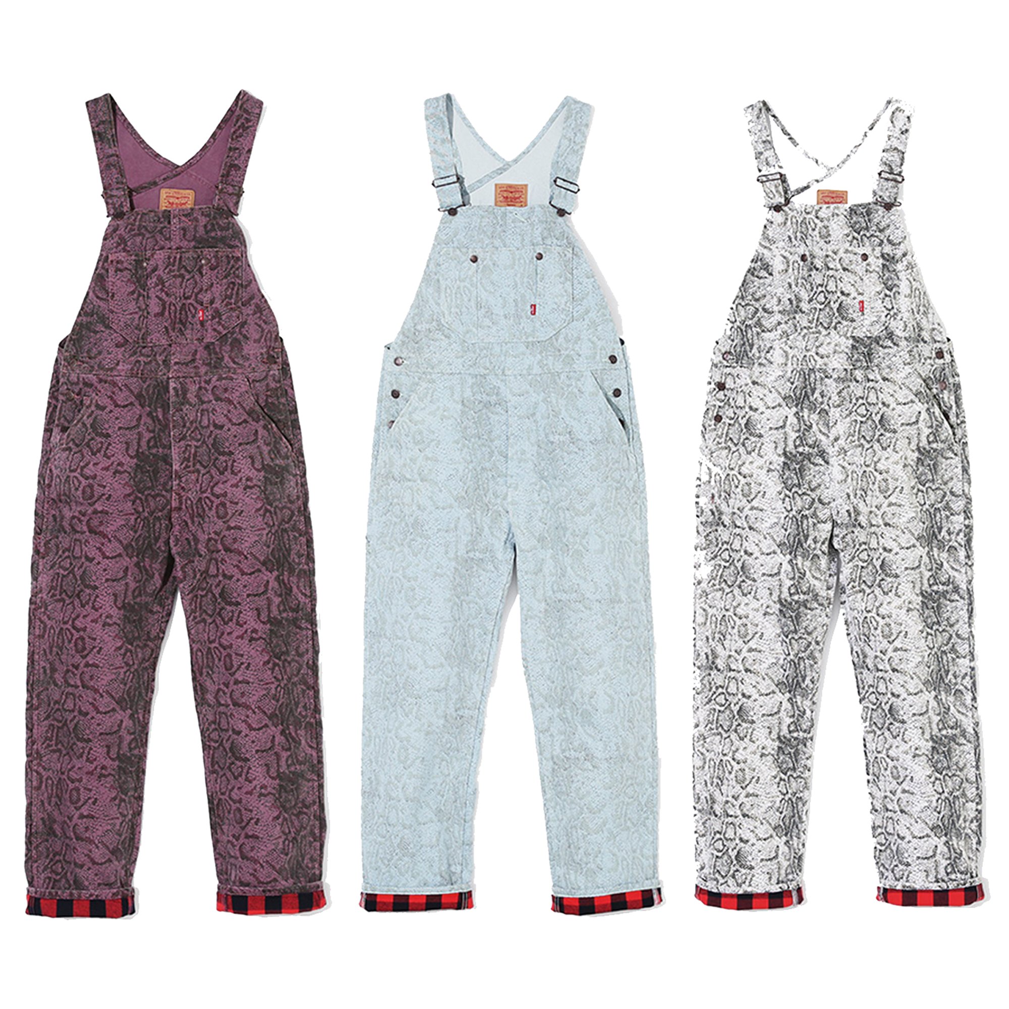 supreme snakeskin overalls