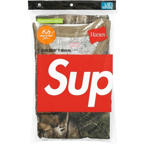 Details on Supreme Hanes Realtree Tagless Tees (2 Pack) None from fall winter
                                                    2017 (Price is $40)