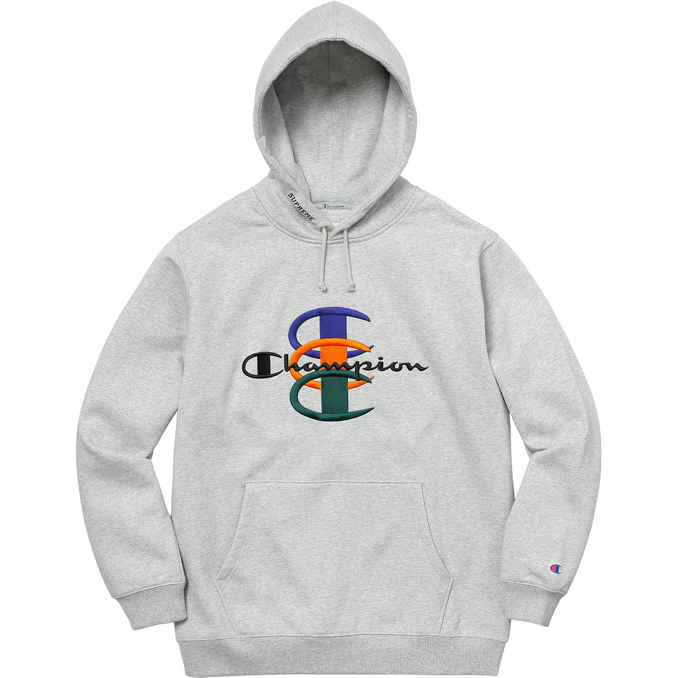 Champion Stacked C Hooded Sweatshirt - fall winter 2017 - Supreme