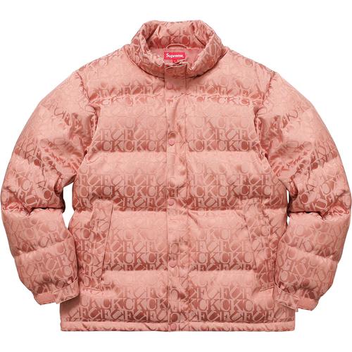 Details on Fuck Jacquard Puffy Jacket None from fall winter
                                                    2017 (Price is $398)