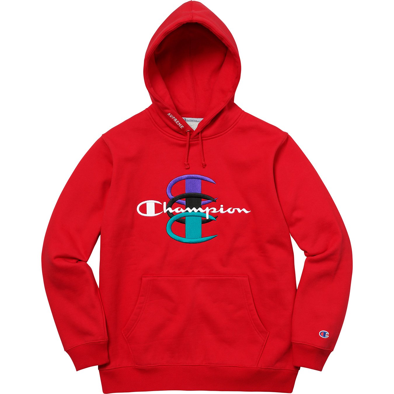 Supreme®/Champion® Stacked C Hooded Sweatshirt - Supreme Community