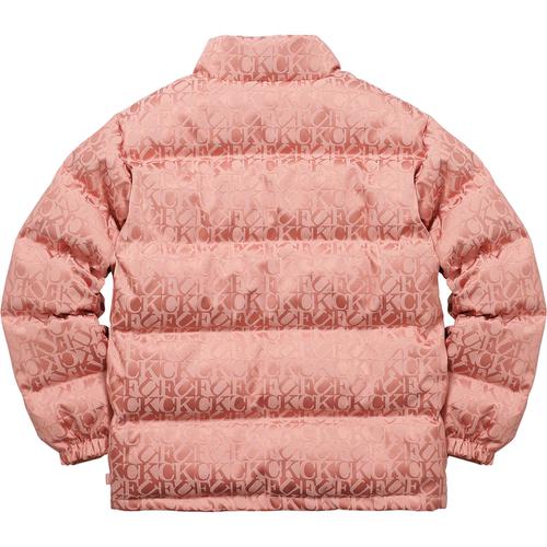 Details on Fuck Jacquard Puffy Jacket None from fall winter
                                                    2017 (Price is $398)