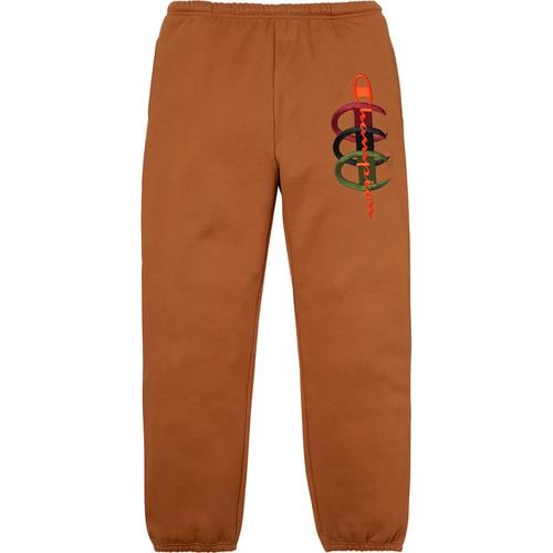 Details on Supreme Champion Stacked C Sweatpant None from fall winter
                                                    2017 (Price is $148)