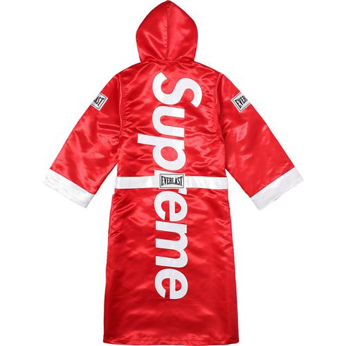 Details on Supreme Everlast Satin Hooded Boxing Robe None from fall winter 2017 (Price is $168)