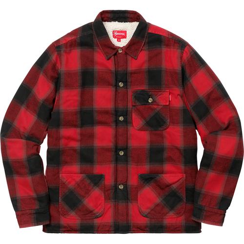 Details on Buffalo Plaid Sherpa Lined Chore Shirt None from fall winter
                                                    2017 (Price is $138)