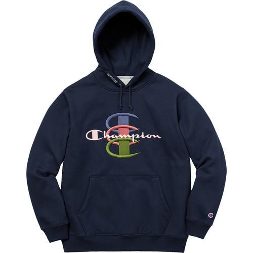 Details on Supreme Champion Stacked C Hooded Sweatshirt None from fall winter
                                                    2017 (Price is $158)