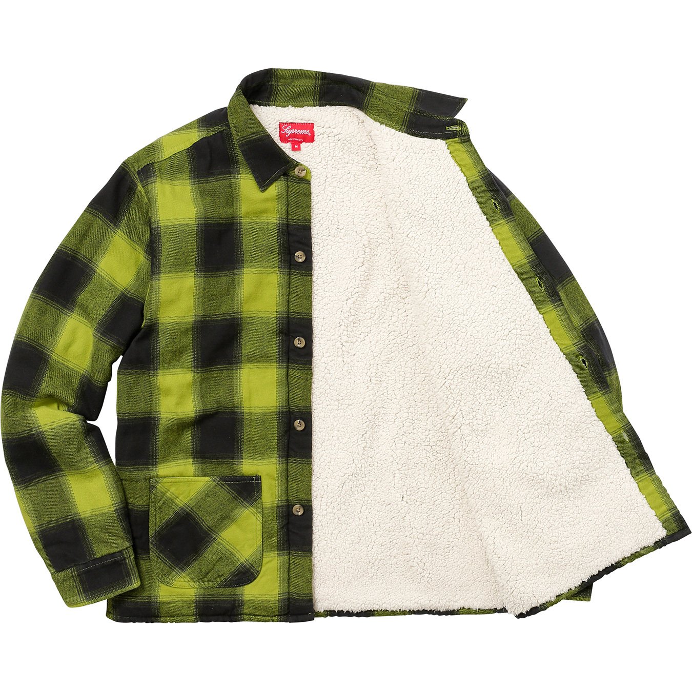 Buffalo Plaid Sherpa Lined Chore Shirt - fall winter 2017 - Supreme