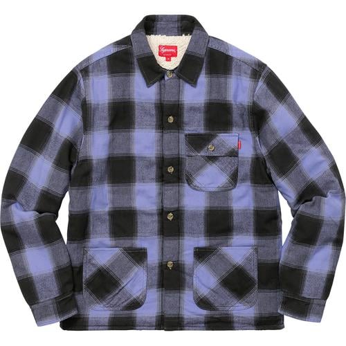 Supreme Buffalo Plaid Sherpa Lined Chore Shirt (FW17) - $138