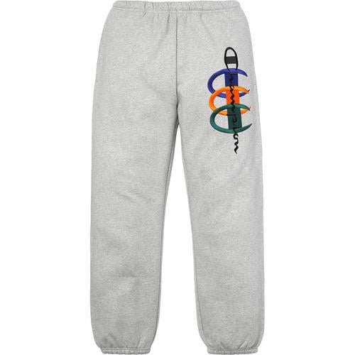 Details on Supreme Champion Stacked C Sweatpant None from fall winter
                                                    2017 (Price is $148)