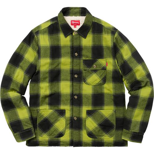 Details on Buffalo Plaid Sherpa Lined Chore Shirt None from fall winter
                                                    2017 (Price is $138)