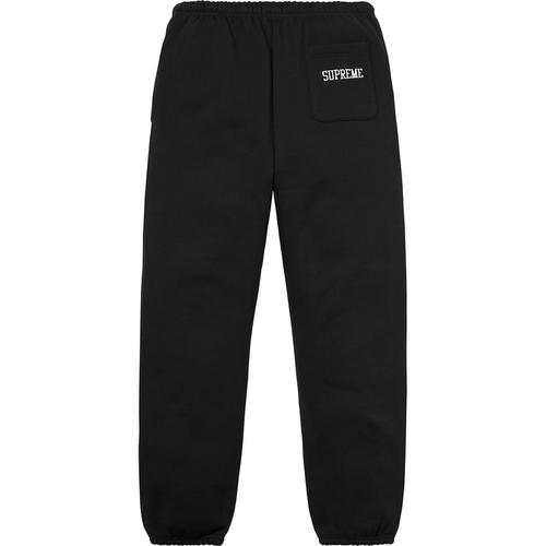 Details on Supreme Champion Stacked C Sweatpant None from fall winter 2017 (Price is $148)