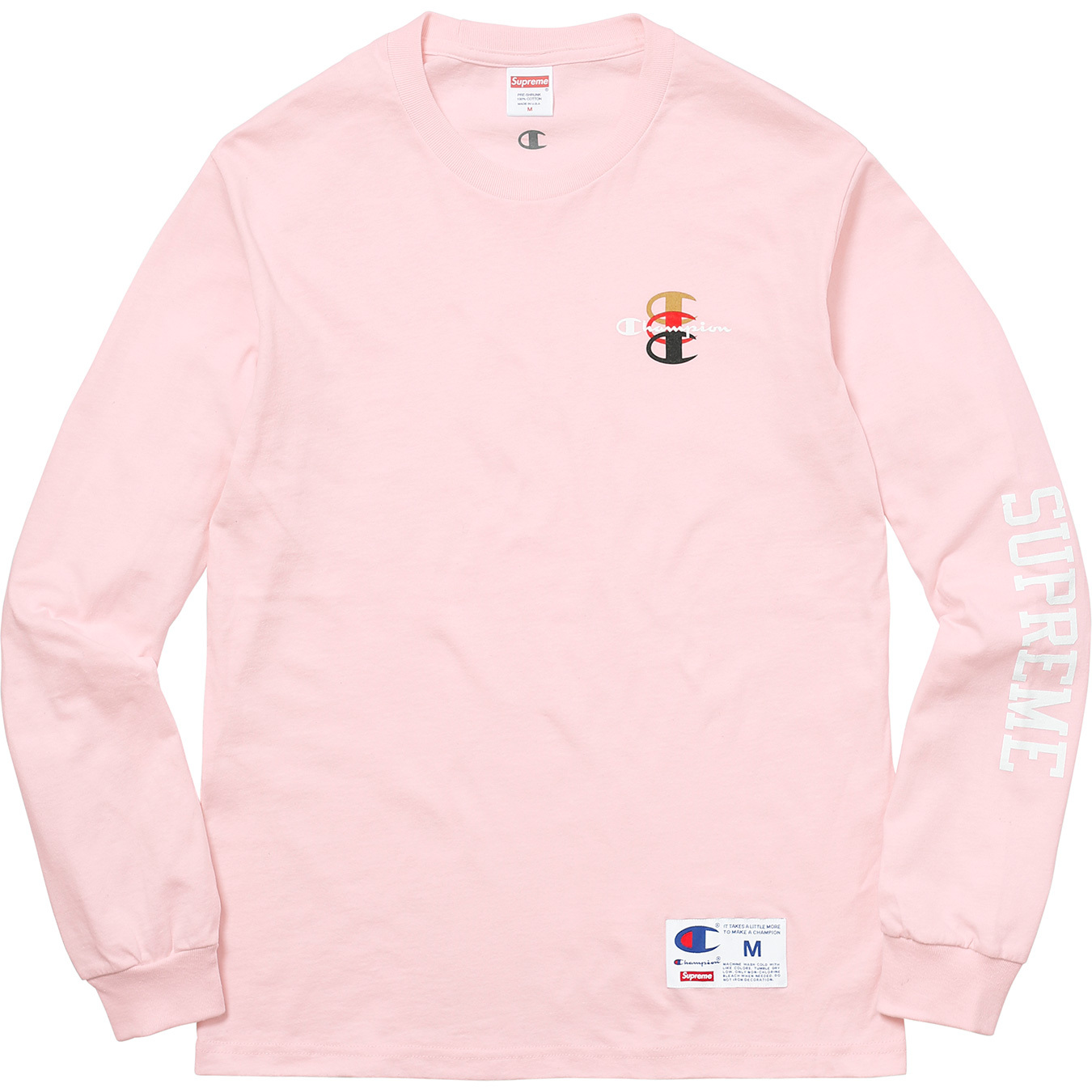 Perpetual bruser Kollega 本物 新品 Supreme/Champion Tee L/S C Stacked - Tシャツ/カットソー(七分/長袖) -  williamsav.com