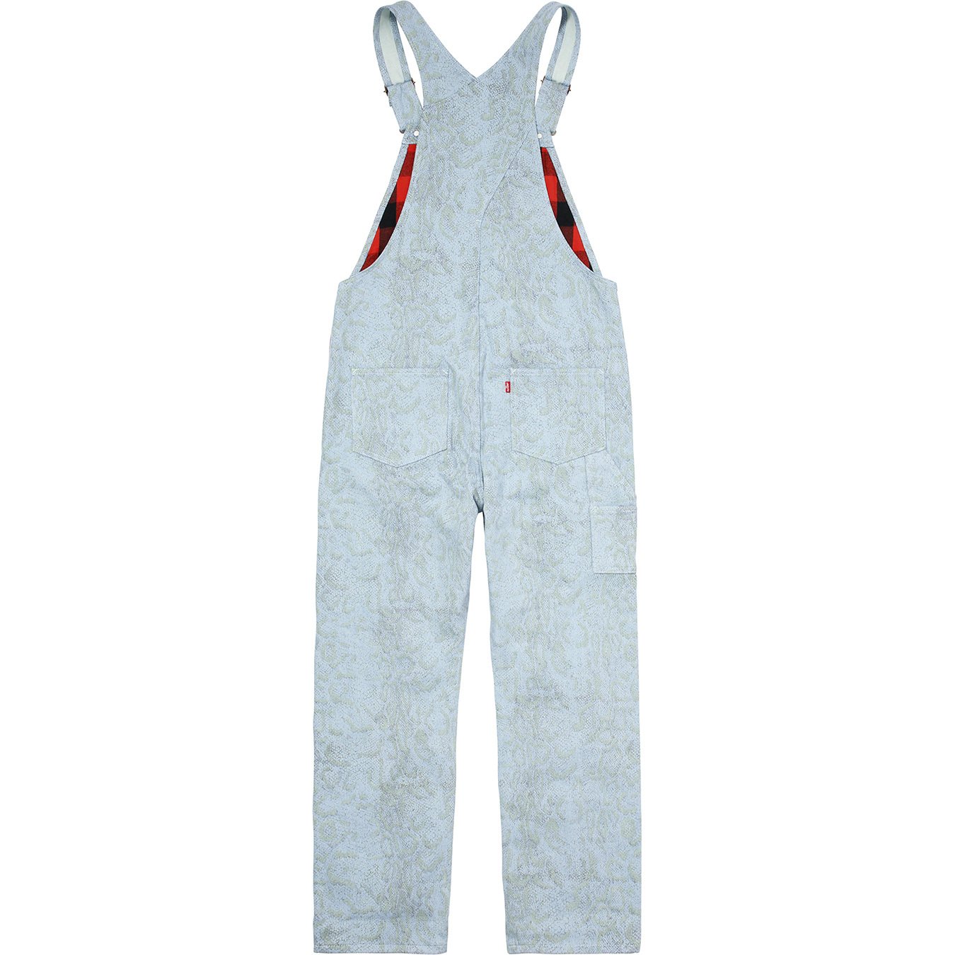 supreme levi's snakeskin overalls