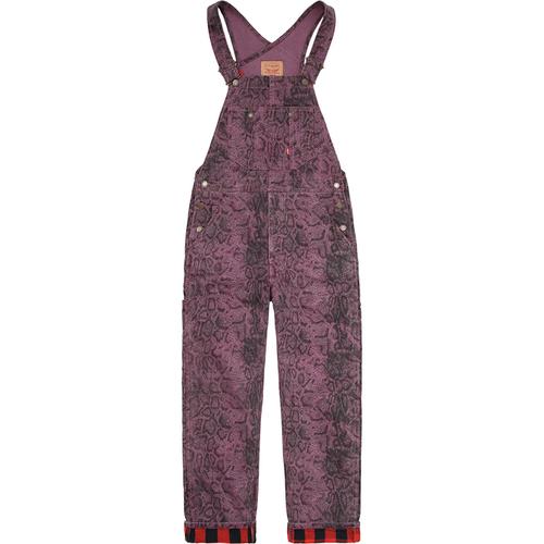 Details on Supreme Levi's Snakeskin Overalls None from fall winter
                                                    2017 (Price is $228)