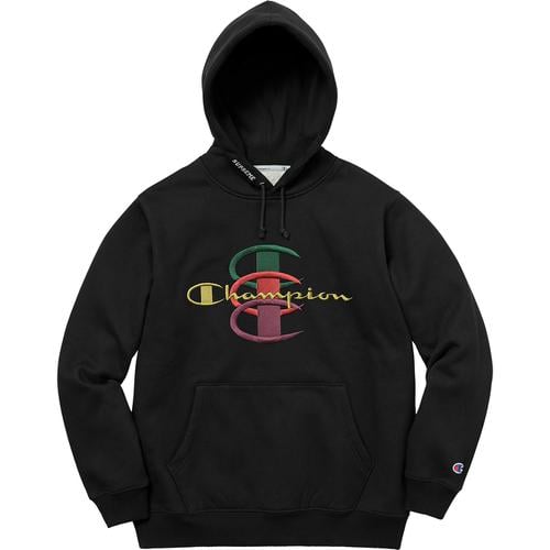 Details on Supreme Champion Stacked C Hooded Sweatshirt None from fall winter
                                                    2017 (Price is $158)