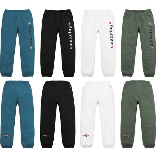 Supreme Supreme Independent Fuck The Rest Sweatpant releasing on Week 13 for fall winter 2017