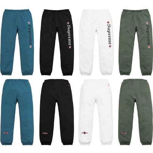 Details on Supreme Independent Fuck The Rest Sweatpant from fall winter
                                            2017 (Price is $148)