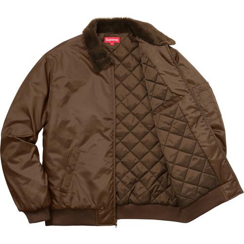 Details on Supreme Independent Fur Collar Bomber Jacket None from fall winter 2017 (Price is $198)