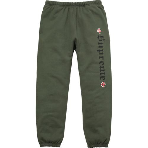 Details on Supreme Independent Fuck The Rest Sweatpant None from fall winter
                                                    2017 (Price is $148)