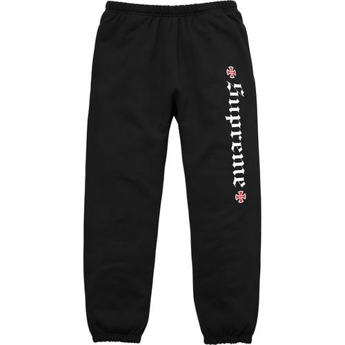 Details on Supreme Independent Fuck The Rest Sweatpant None from fall winter
                                                    2017 (Price is $148)