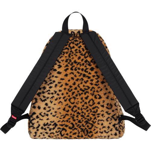 Details on Leopard Fleece Backpack None from fall winter 2017 (Price is $118)