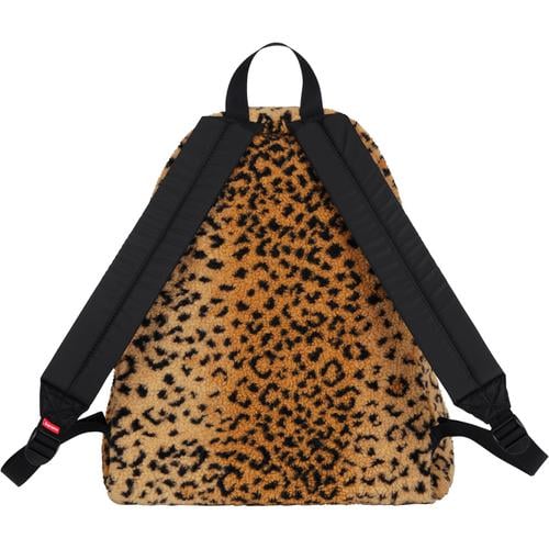 Details on Leopard Fleece Backpack None from fall winter
                                                    2017 (Price is $118)