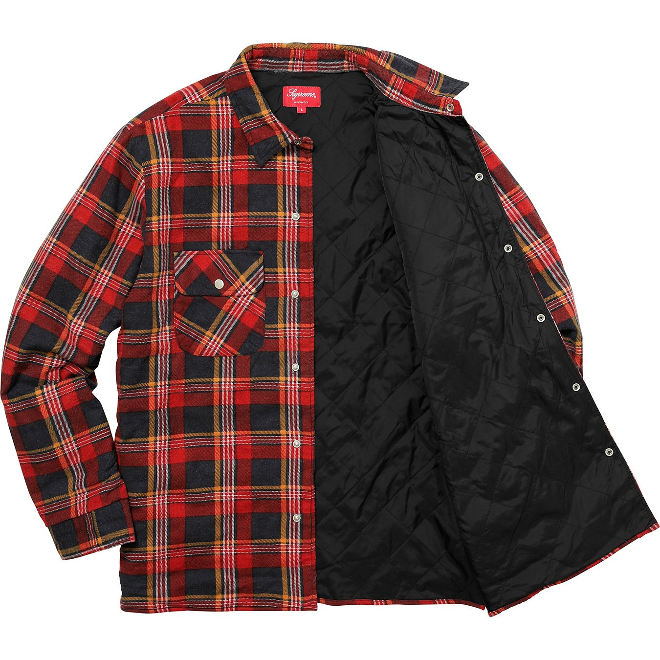 Independent Quilted Flannel Shirt - fall winter 2017 - Supreme