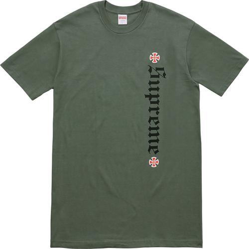 Details on Supreme Independent Old English Tee None from fall winter 2017 (Price is $44)