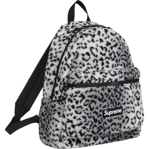 Details on Leopard Fleece Backpack None from fall winter 2017 (Price is $118)