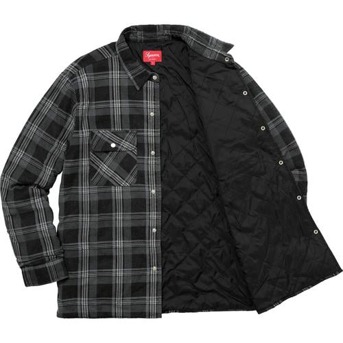 Details on Supreme Independent Quilted Flannel Shirt None from fall winter
                                                    2017 (Price is $148)