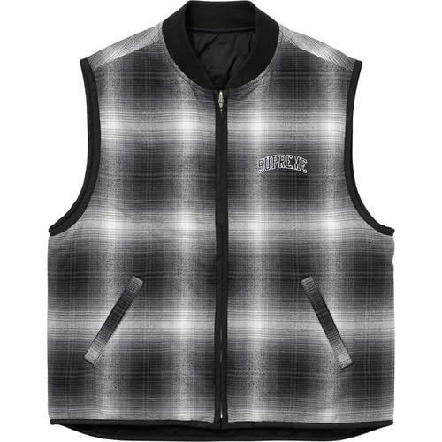 Supreme Reversible Shadow Plaid Vest (FW17) - $158