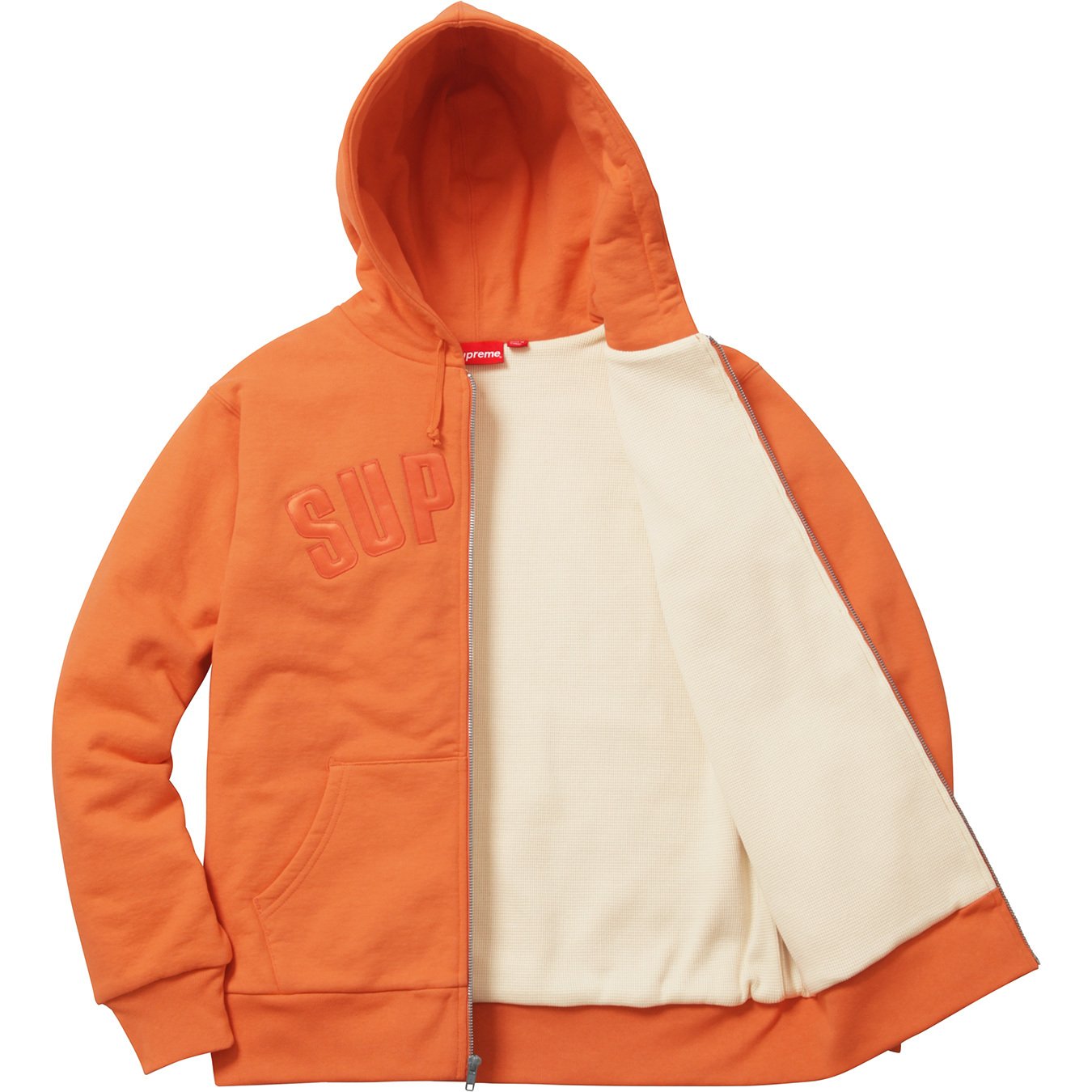 Arc Logo Thermal Zip Up Sweatshirt - fall winter 2017 - Supreme