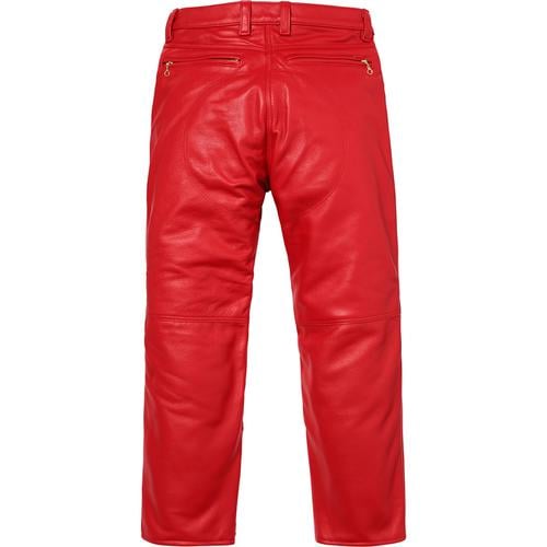 Details on Supreme Vanson Leather Bones Pant None from fall winter 2017 (Price is $998)