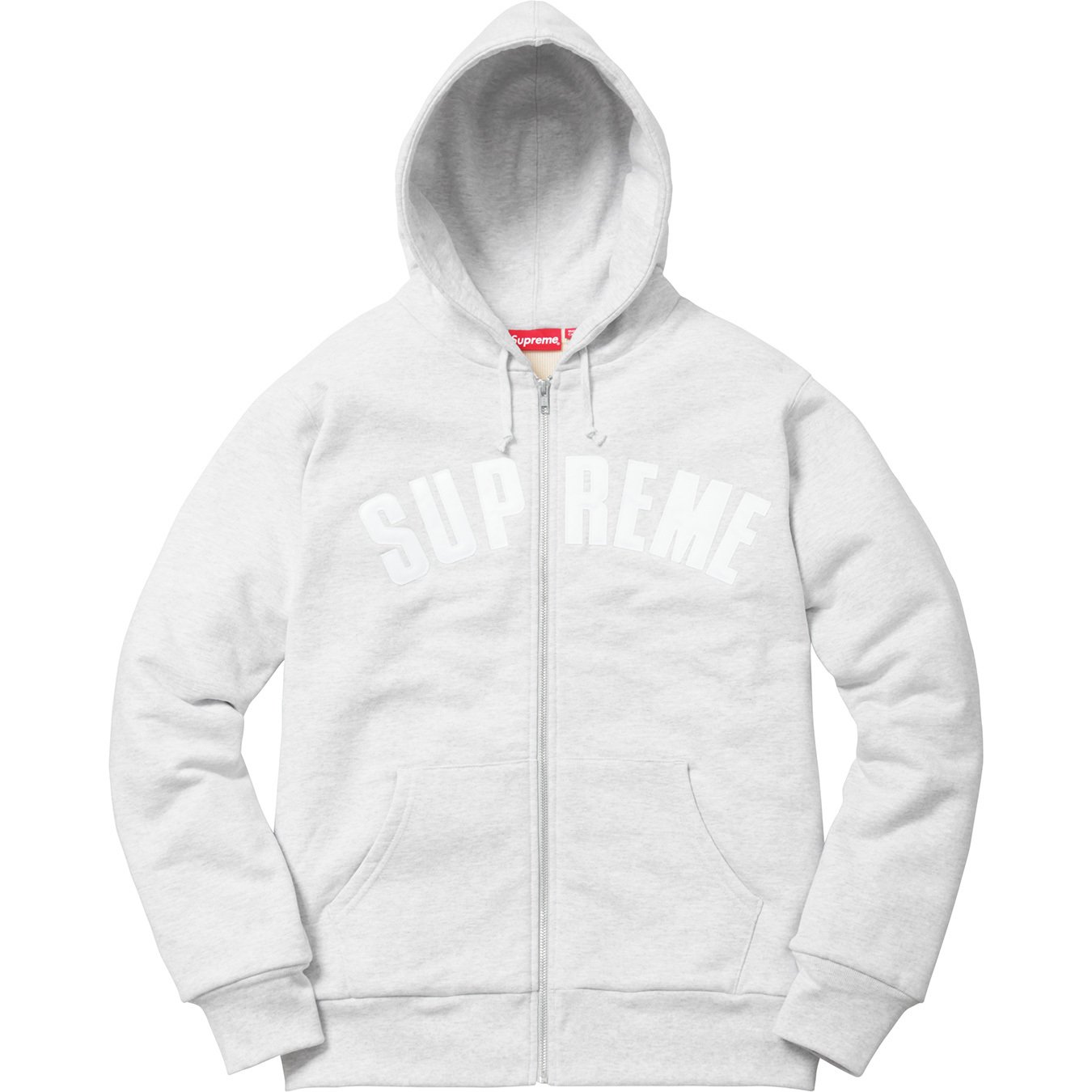 Supreme Arc Logo Thermal Zip Up Sweatshirt