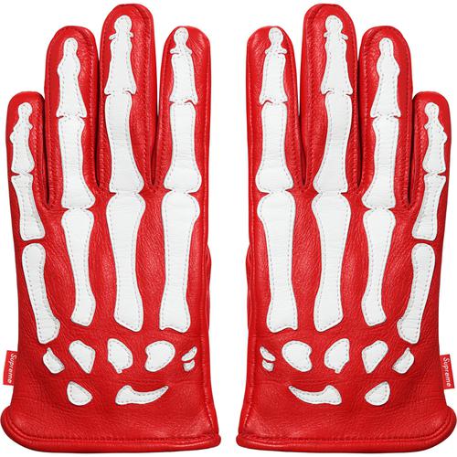 Details on Supreme Vanson Leather X-Ray Gloves None from fall winter 2017 (Price is $248)