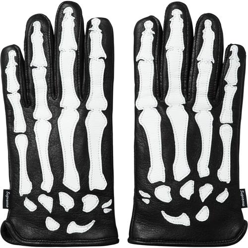 Details on Supreme Vanson Leather X-Ray Gloves None from fall winter 2017 (Price is $248)