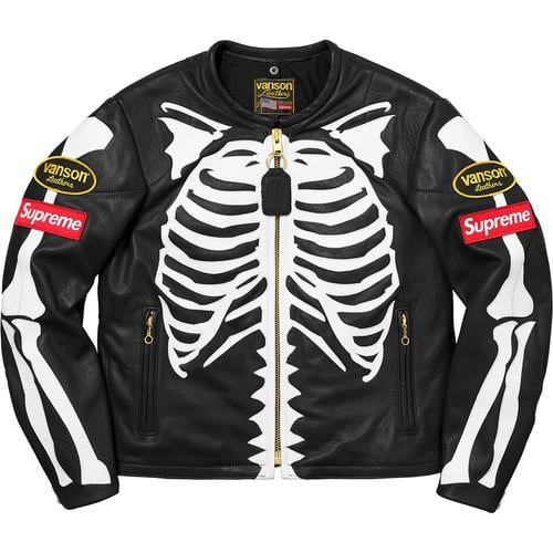 Vanson Leather Bones Jacket - fall winter 2017 - Supreme