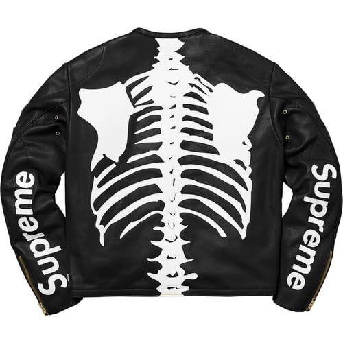 Details on Supreme Vanson Leather Bones Jacket None from fall winter
                                                    2017 (Price is $1388)