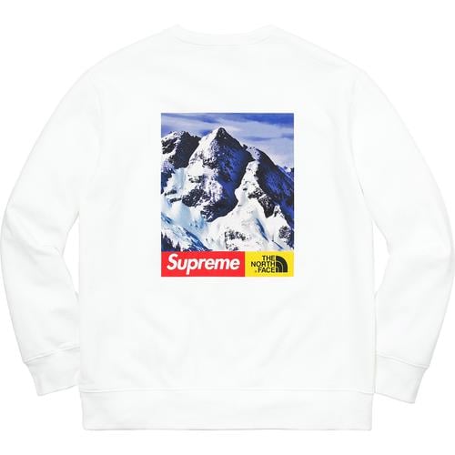 Details on Supreme The North Face Mountain Crewneck Sweatshirt None from fall winter
                                                    2017 (Price is $128)