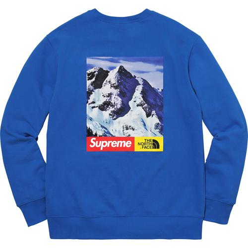 Details on Supreme The North Face Mountain Crewneck Sweatshirt None from fall winter
                                                    2017 (Price is $128)