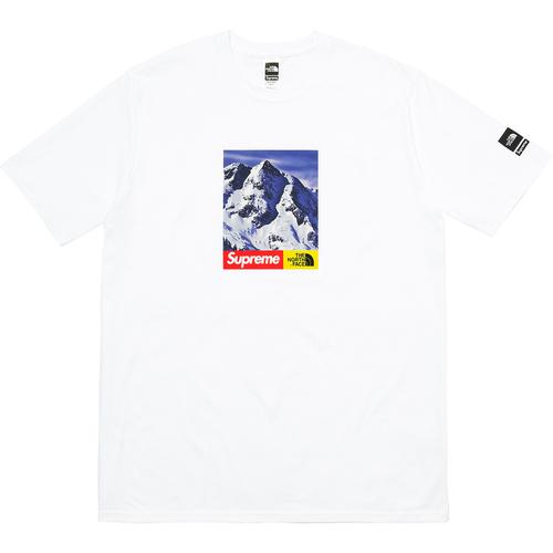 Details on Supreme The North Face Mountain Tee None from fall winter 2017 (Price is $58)